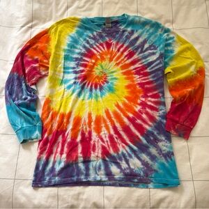 Gildan Tie-Dye Long Sleeve Tee - Multicolor